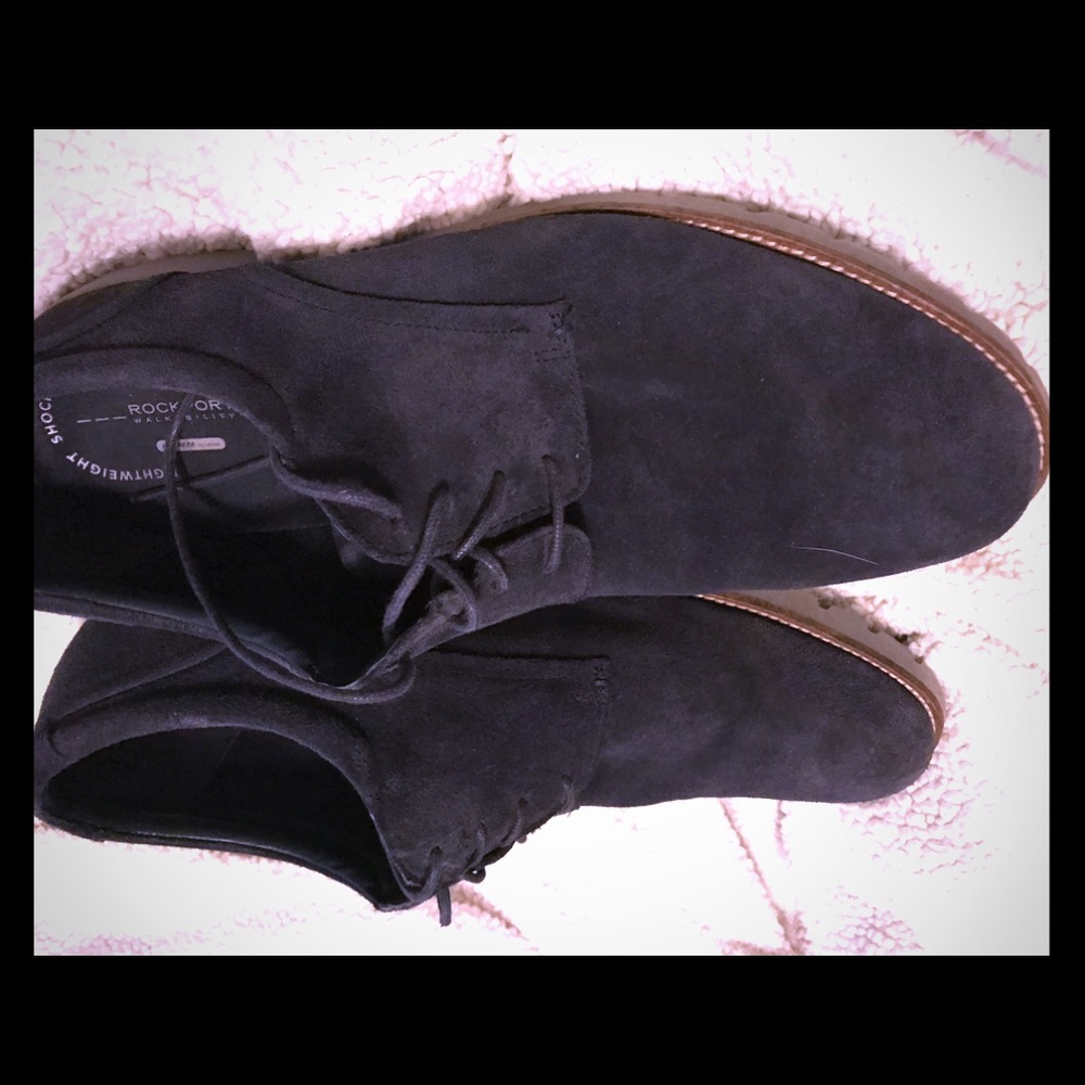 Rockport blue suede shoes